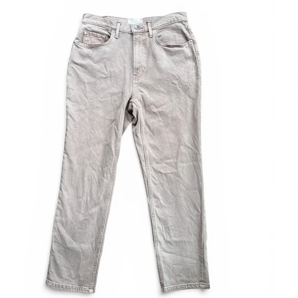 Everlane The Original Cheeky Jean Womens 29 Crop Clay Taupe Excellent High Rise